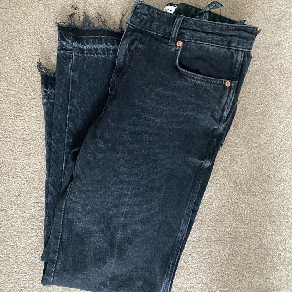 ZW THE NESS CROPPED FLARE JEANS BLACK